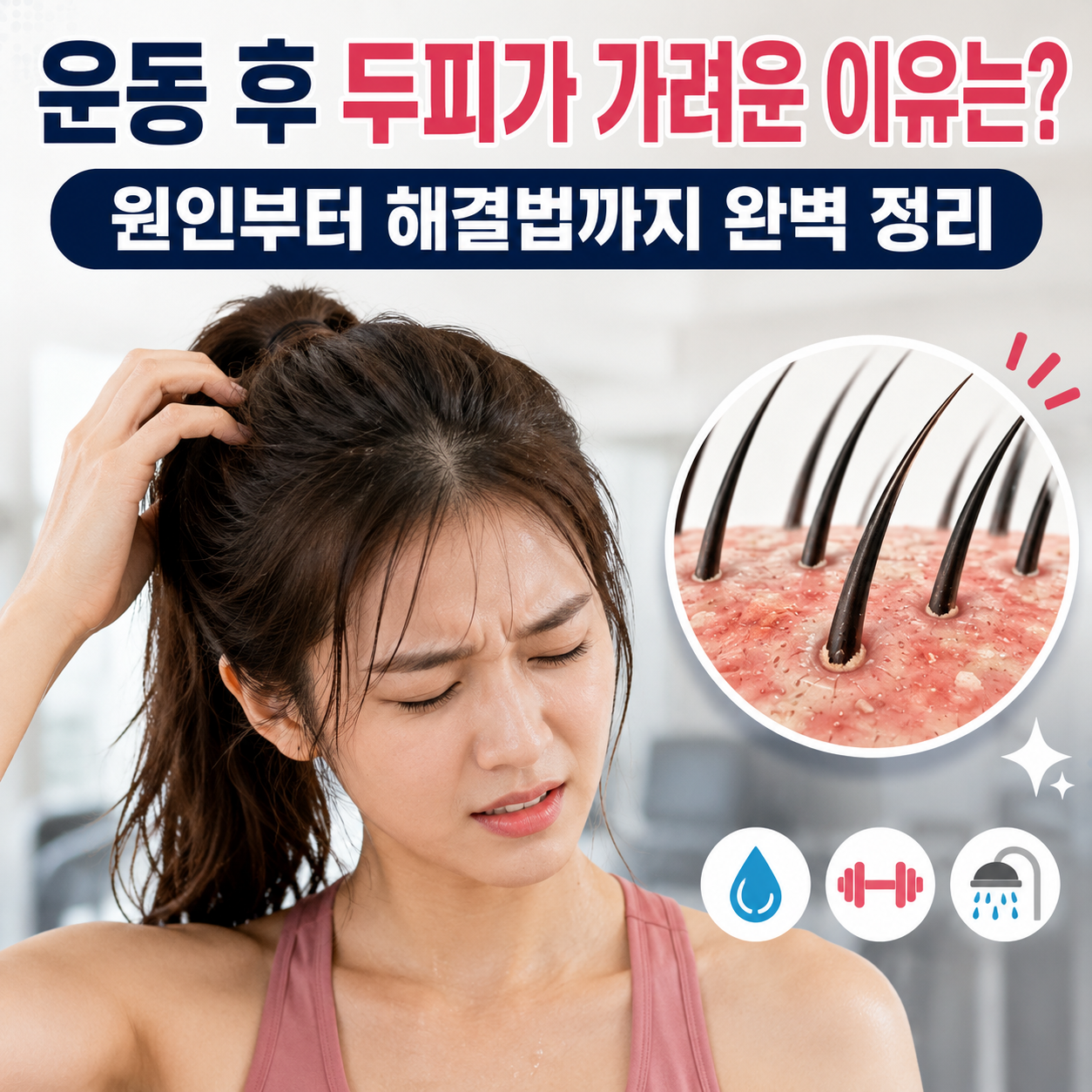 운동 후 두피가 가려운 이유