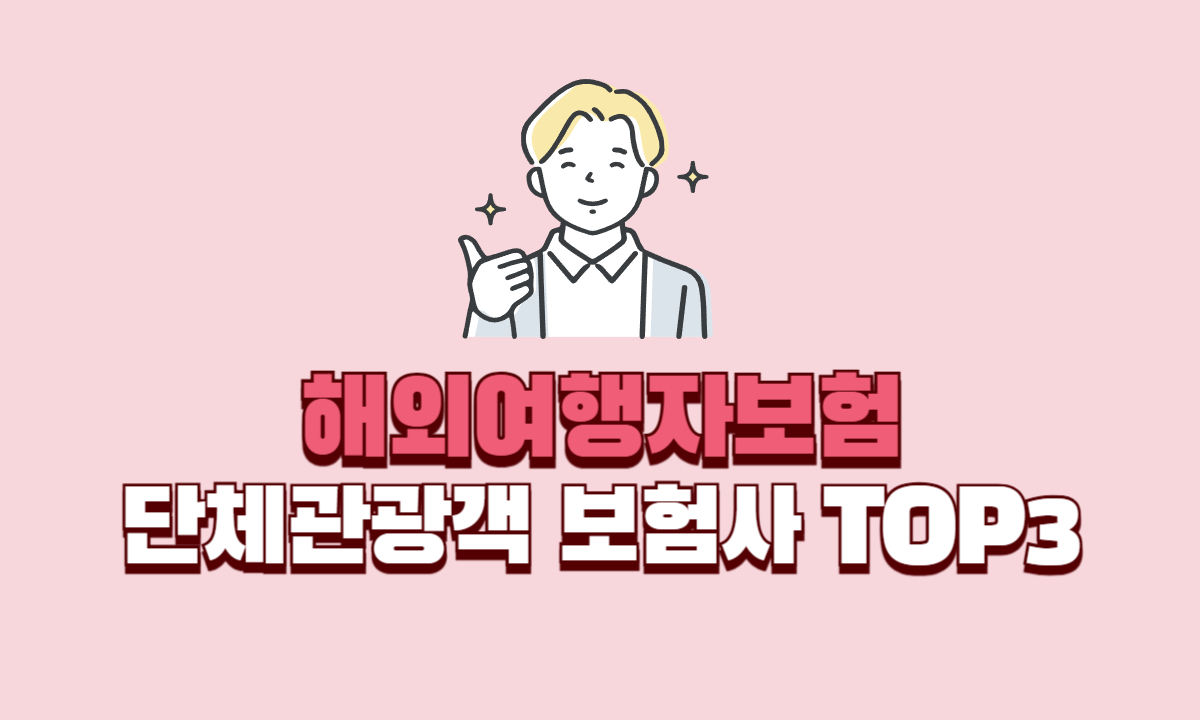 단체관광객-해외여행자보험-TOP3