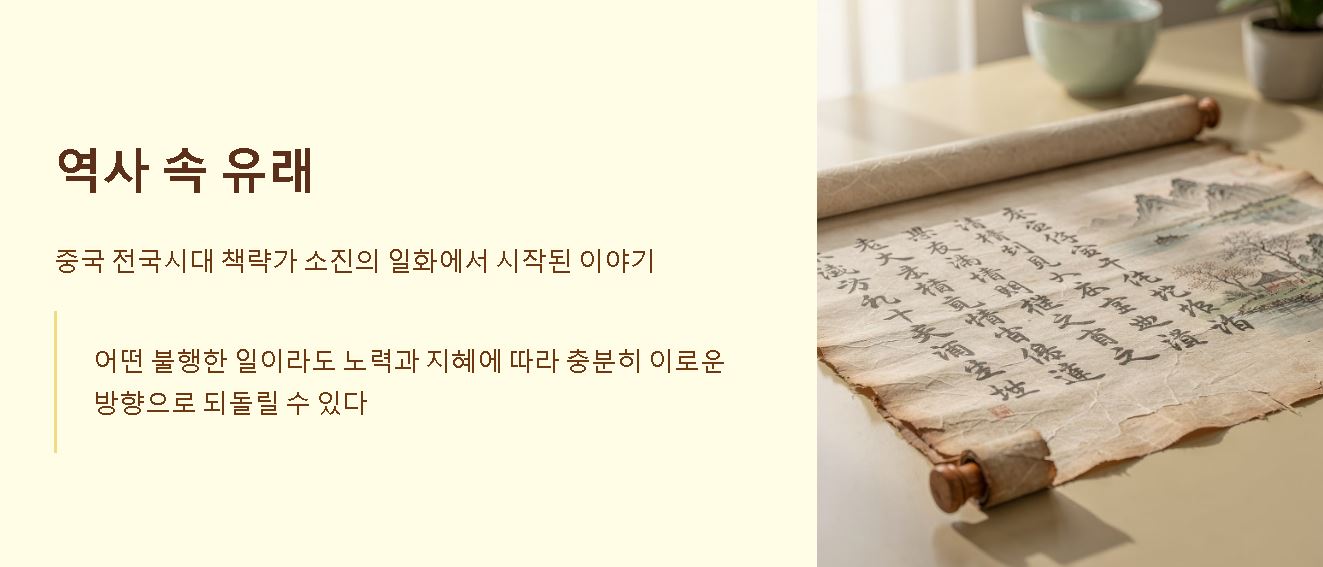 전화위복 뜻