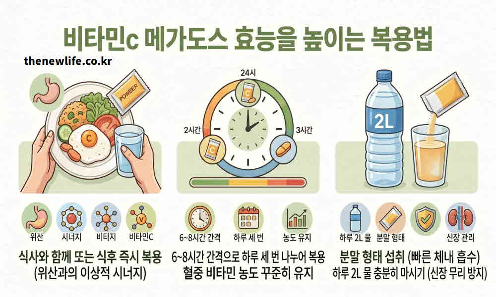 비타민C 메가도스 효능 높이는 복용법