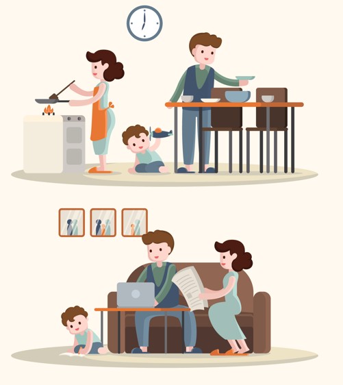 맞벌이 부부의 육아휴직