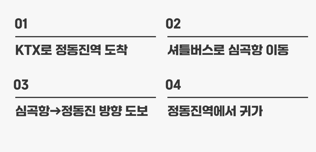 혼행러를 위한 최고의 교통편