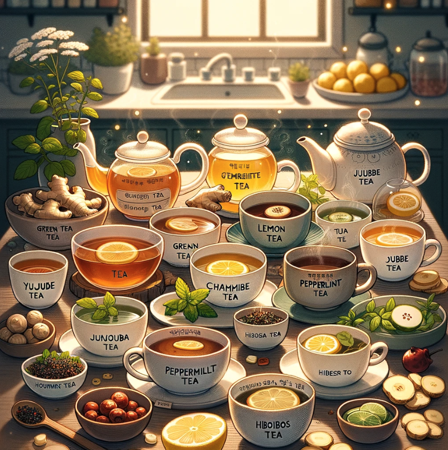 목감기에 좋은 차 10가지 모음