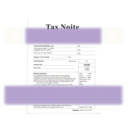 세금고지서그림