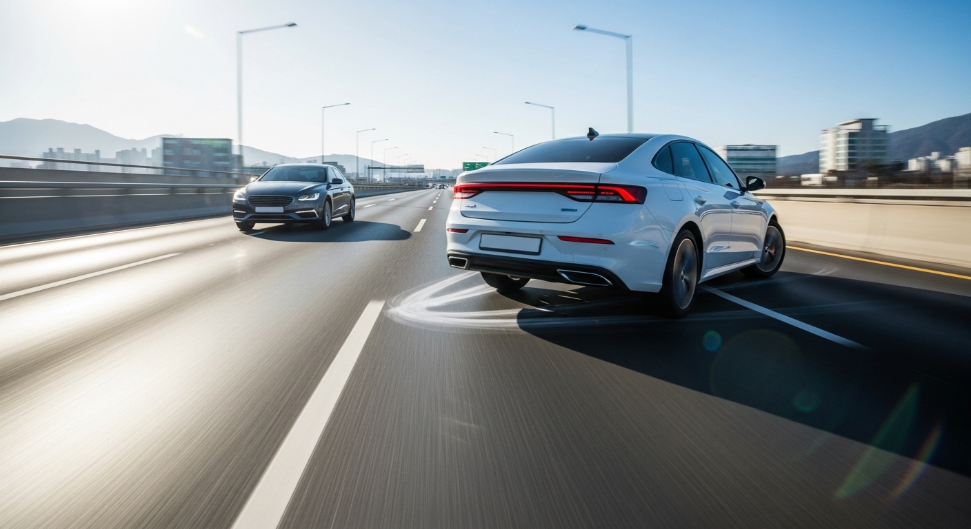 교통사고, 과실비율, 연속차선변경