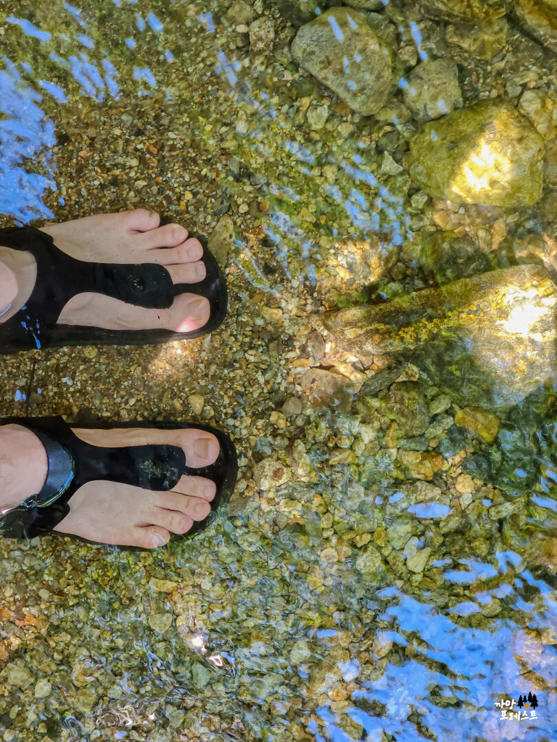 용인 고기리 계곡 슬리퍼