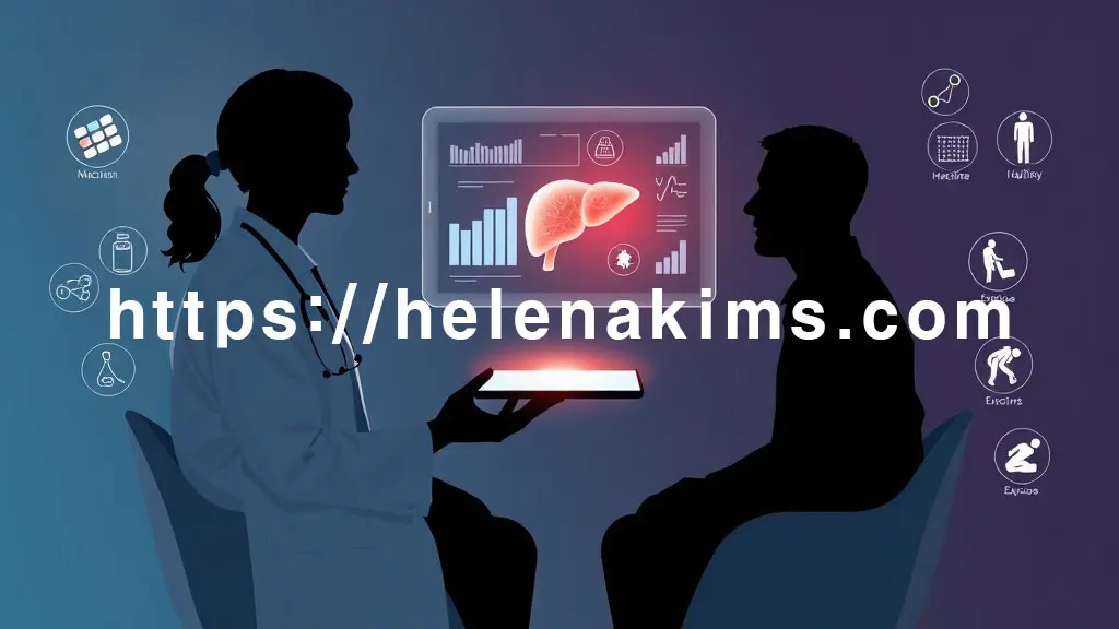 의료 전문가와 환자로 보이는 두 사람이 마주 보고 앉아 이야기 나누는 모습