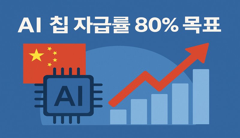 🇨🇳 중국, AI 칩 자급률 80% 목표로 기술 자립 가속화
요약: 중국이 3년 내 AI 칩 자급률을 80%까지 끌어올리겠다는 목표를 공개하며 기술 자립을 본격화하고 있습니다.

배경: 미국의 반도체 수출 규제로 촉발된 기술 독립 필요성에 따라 자국 기술 개발을 강화 중입니다.

원인 분석: 글로벌 공급망의 불확실성과 기술 패권 경쟁이 자립 가속화의 핵심 배경입니다.

실생활 영향: 중국 기술기업의 독립적 생태계 구축이 글로벌 AI 칩 시장에 큰 변화를 야기할 수 있습니다.

Q&amp;A:

Q: 자급률 목표치가 갖는 의미는?
A: 외부 의존도 축소와 독자 기술 확보로 이어집니다.
Q: 주요 수혜 기업은?
A: SMIC, Cambricon 등 중국 반도체 스타트업들입니다.
Q: 한국 기업에 미치는 영향은?
A: 공급망 다변화 필요성과 기술 경쟁 심화로 인한 전략 조정이 요구됩니다.