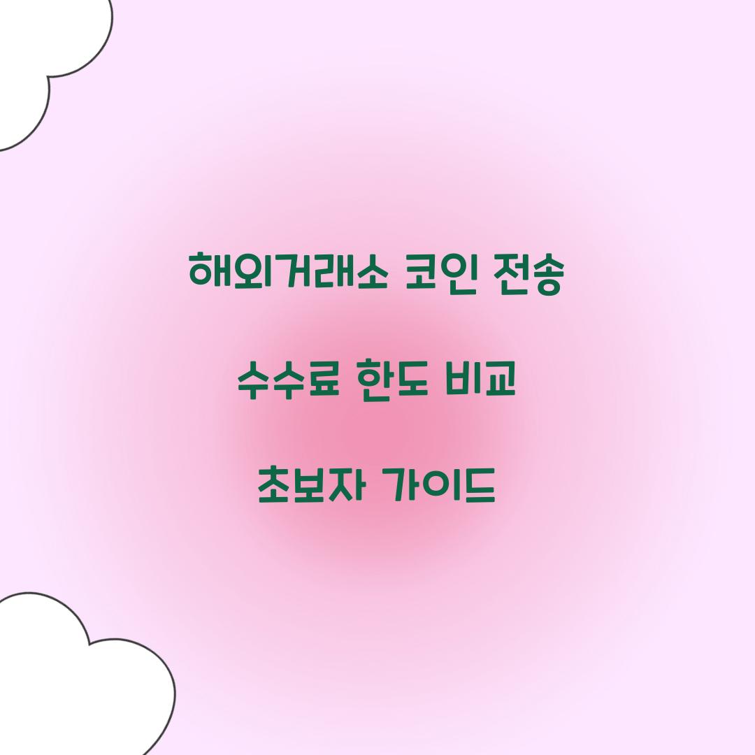 해외거래소 코인 전송