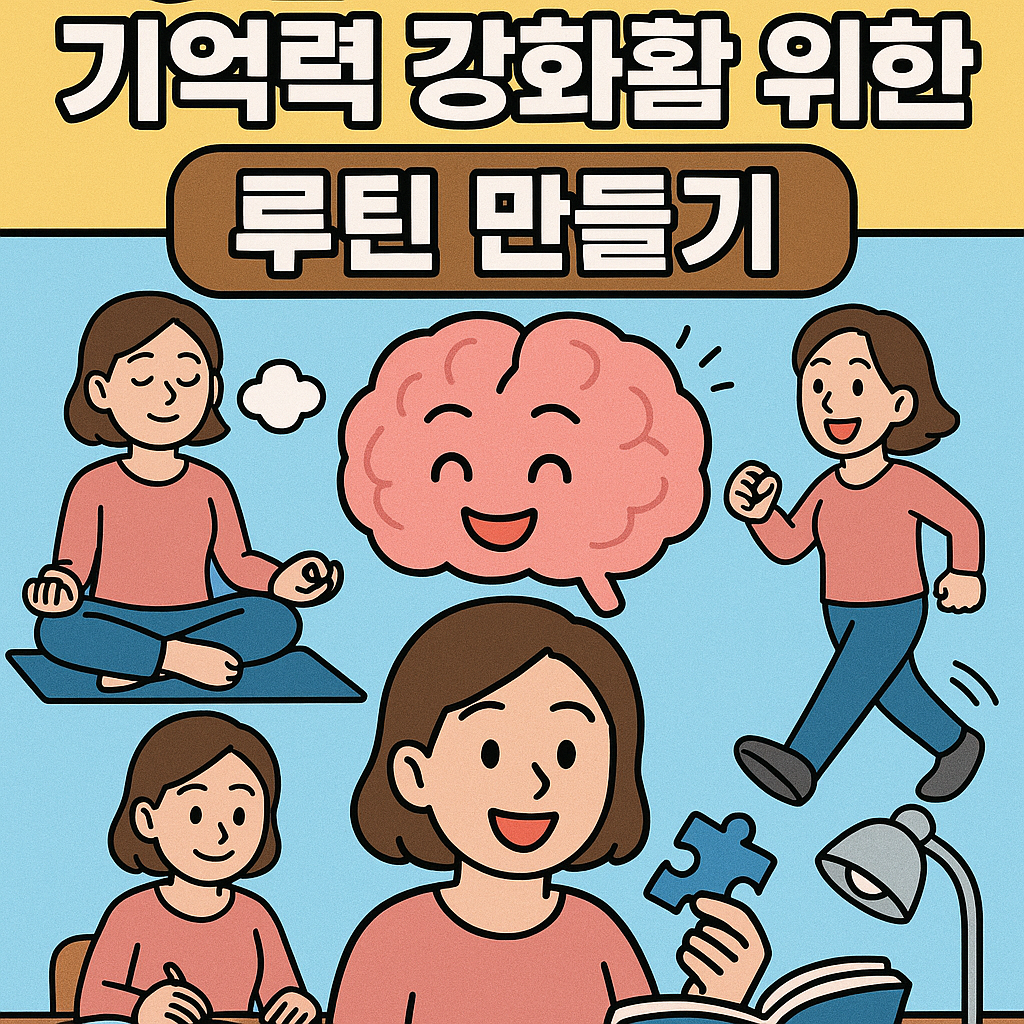 중년 이후 기억력 강화를 위한 루틴 만들기 관련사진