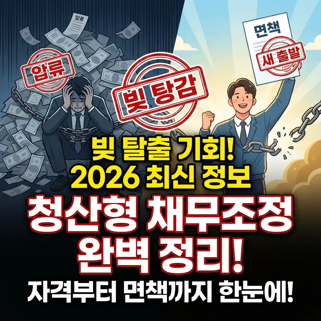청산형 채무조정 완벽 정리: 빚 탕감 자격부터 면책까지 (2026 최신)