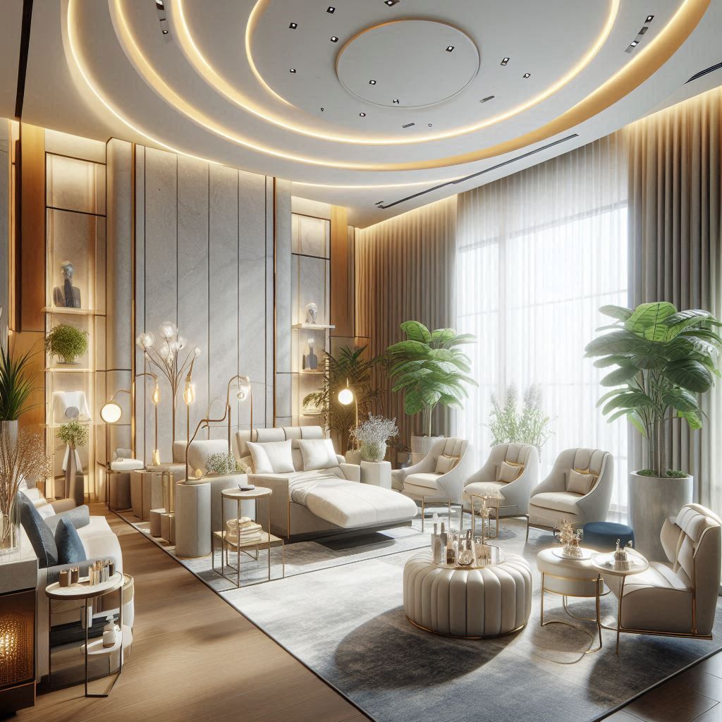 피부,체형관리 샵 배경