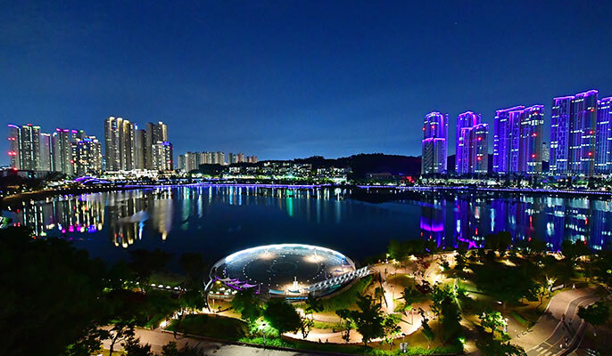 광교호수공원 야경