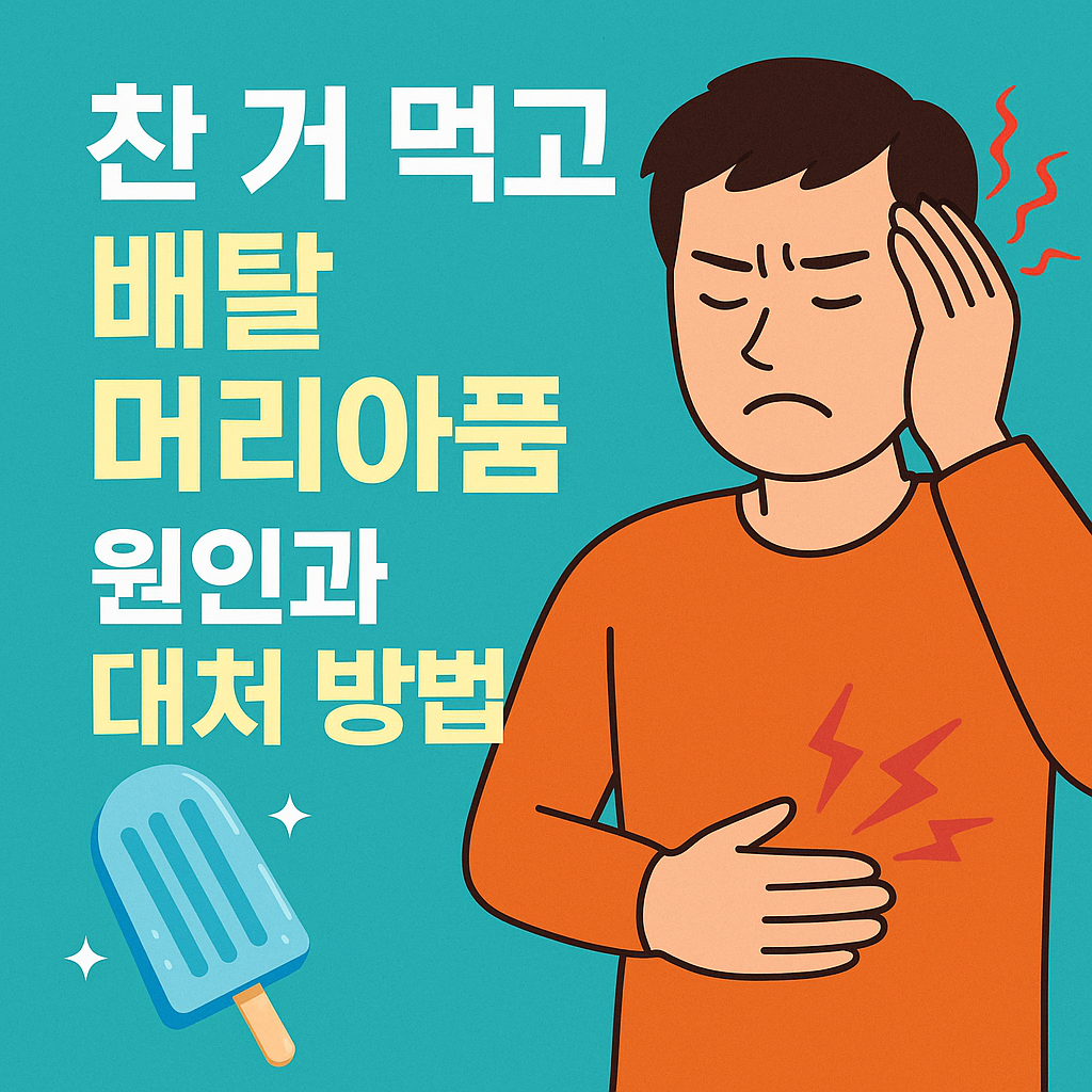 찬 거 먹고 배탈 머리아픔, 원인과 대처 방법 총정리