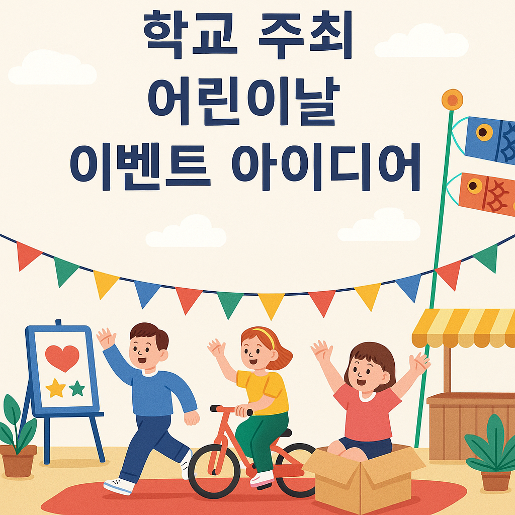 학교 주최 어린이날 이벤트 아이디어