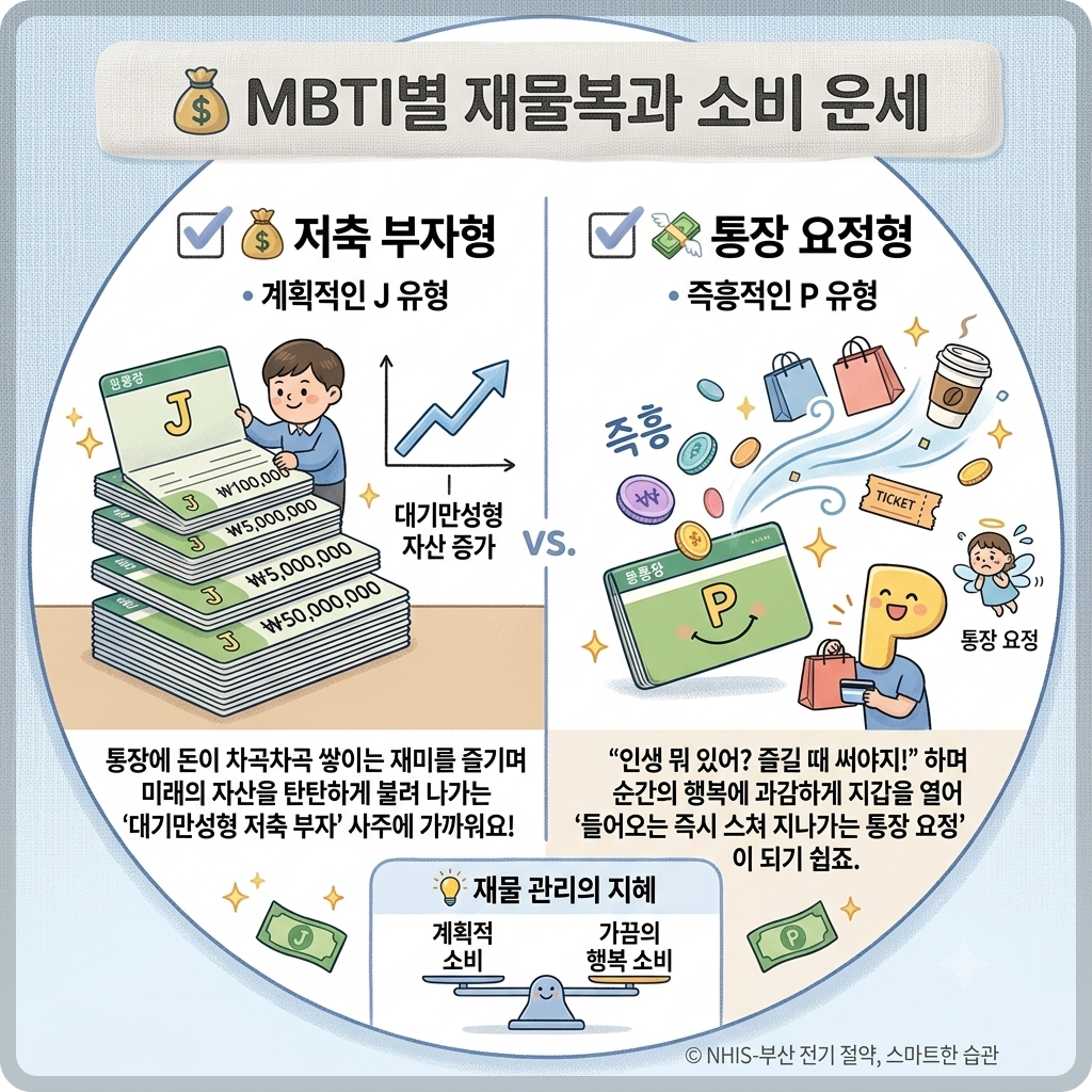 MBTI 무료검사 중 소비성향 이미지