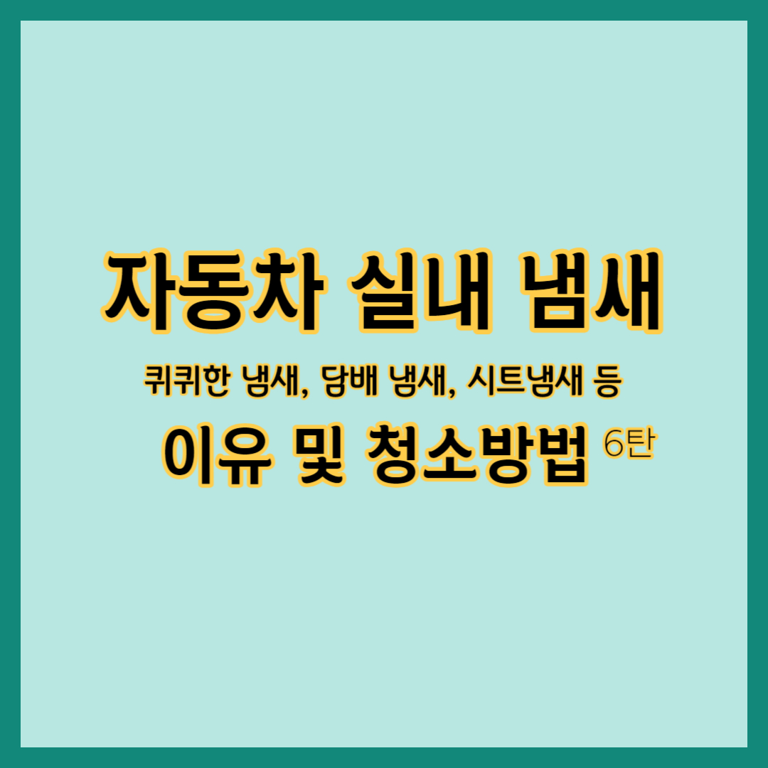 자동차 퀴퀴한 냄새, 자동차 담배 냄새, 자동차 시트냄새, 자동차 실내 청소방법, 자동차 실내 냄새 없애는 법, 자동차 실내 냄새의 이유