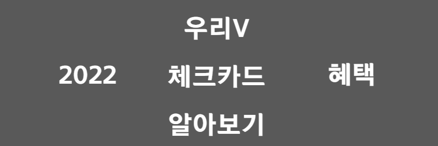 카드의정석 우리V카드