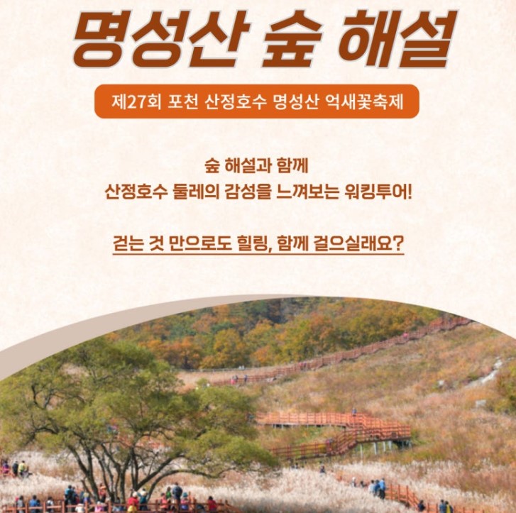포천 억새꽃축제 프로그램 신청하기