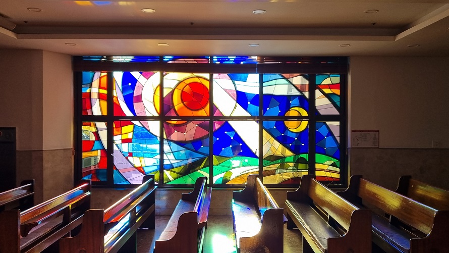 광주 임동 주교좌성당 스테인드글라스 사진