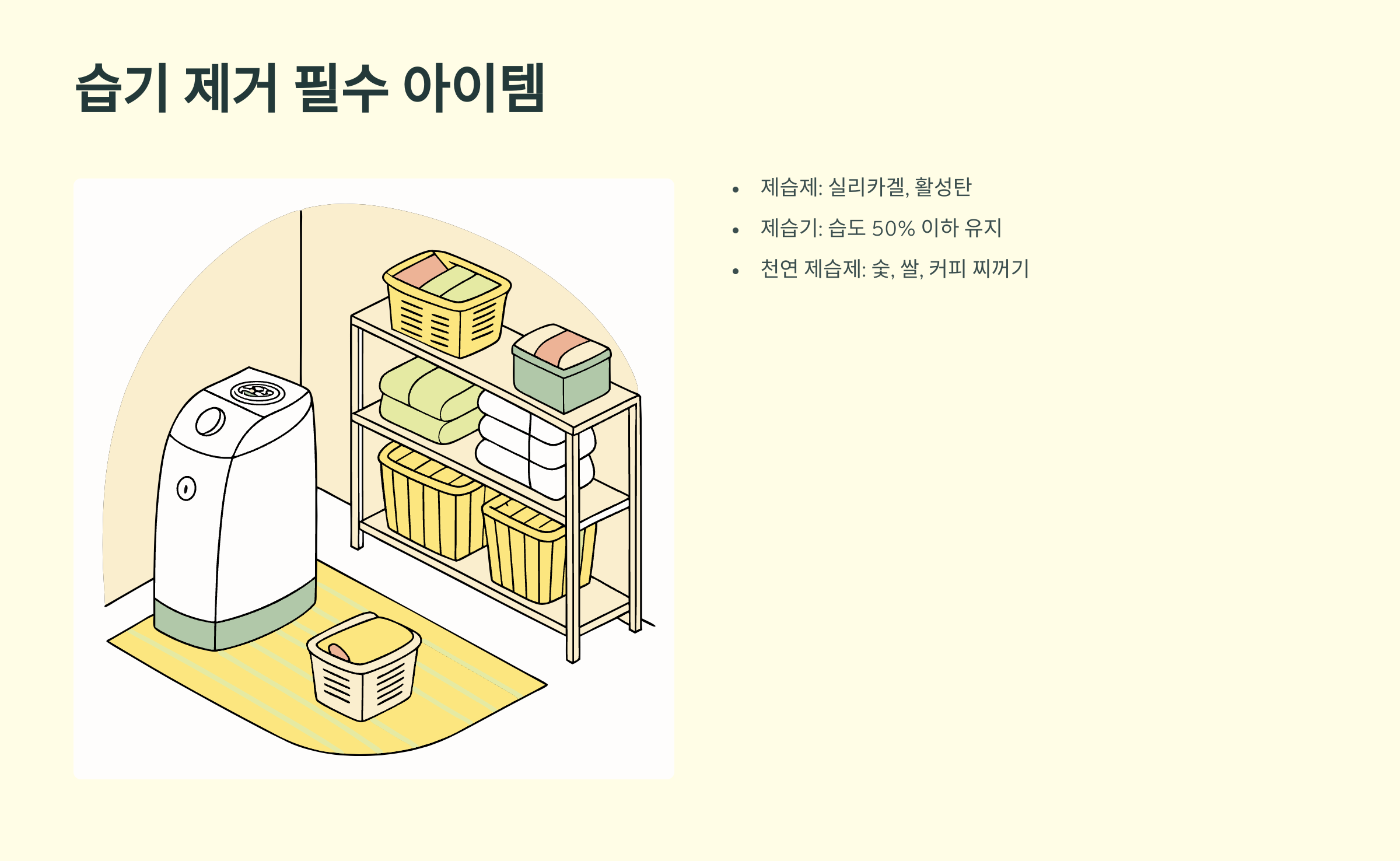습기 제거 필수 아이템