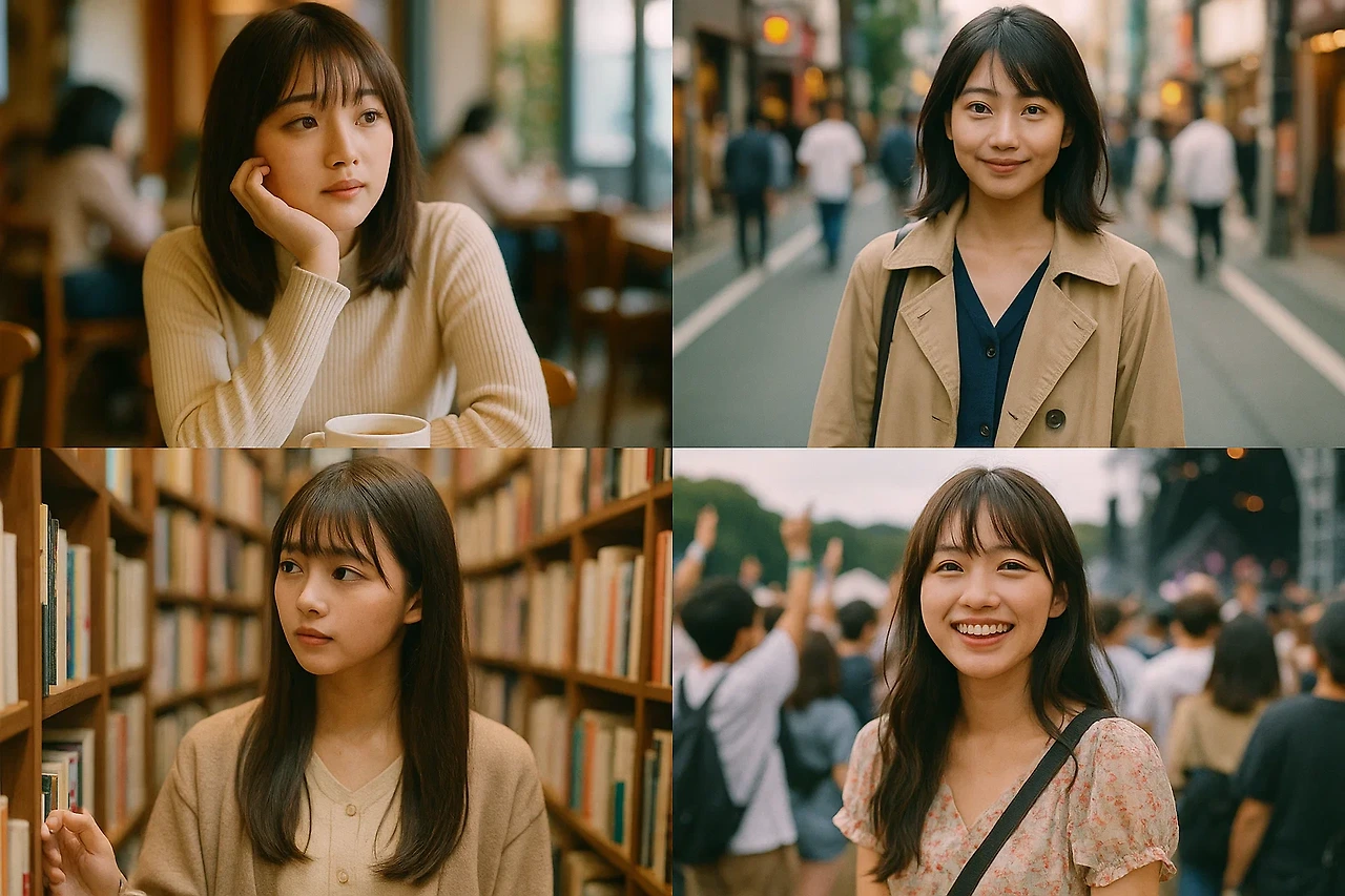 후지모토를 비추는 4개의 거울