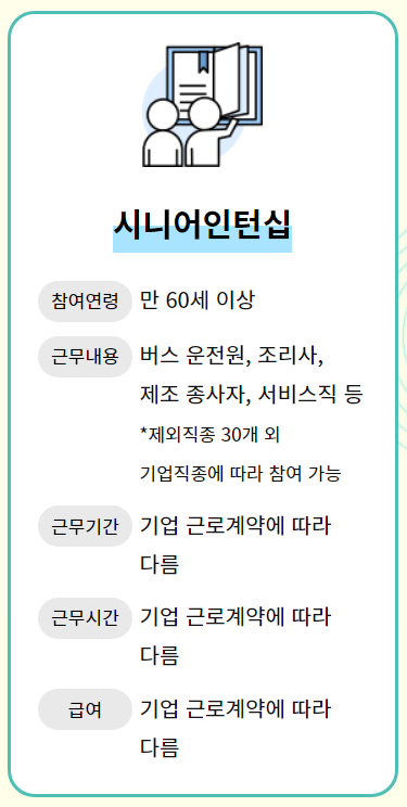 시니어 인턴십