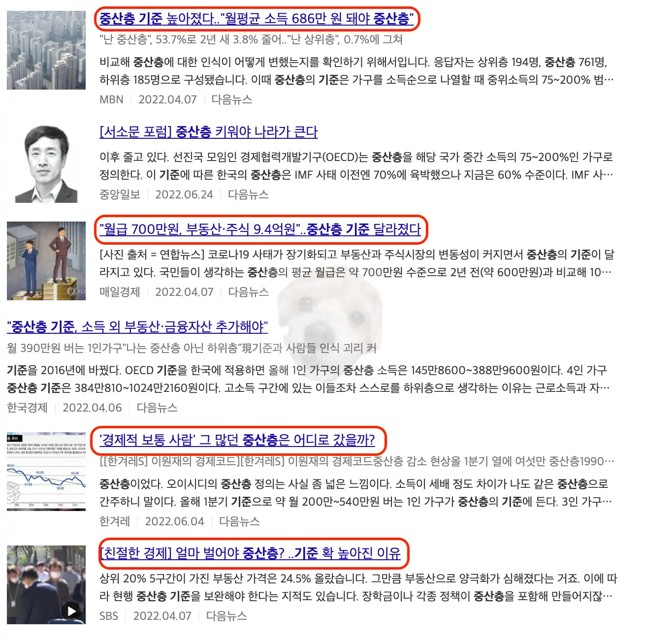 중산층 기준 뉴스 기사