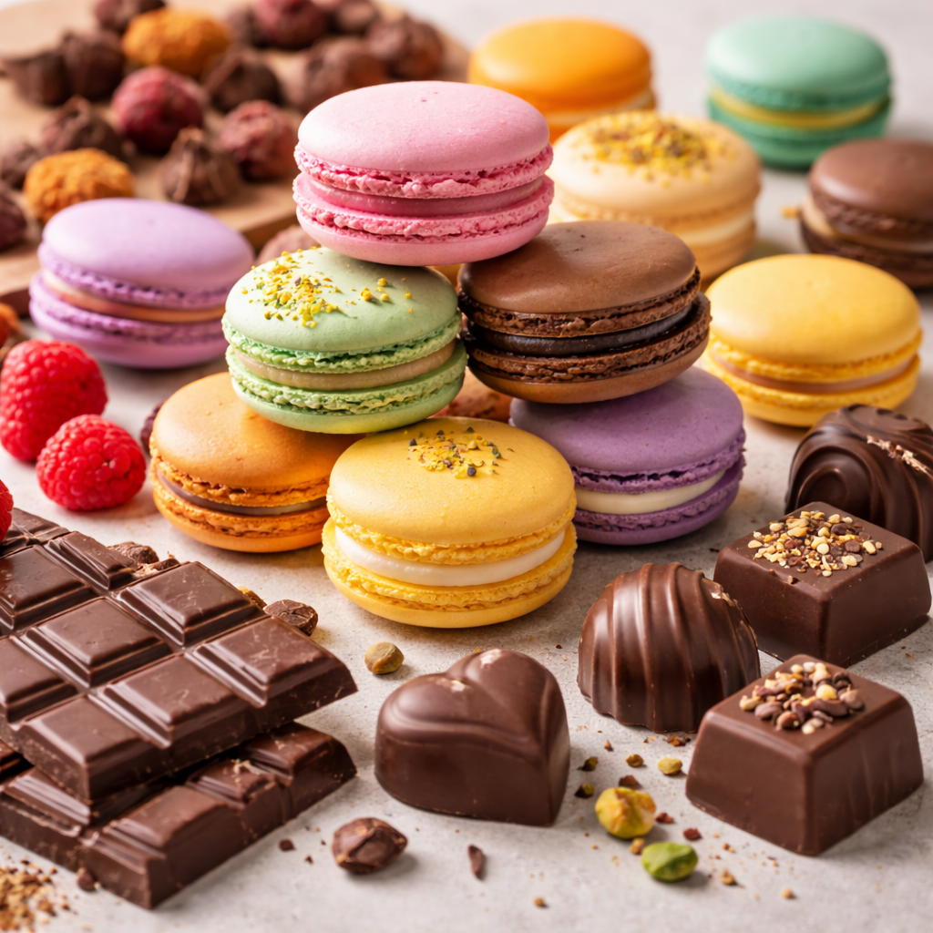 마카롱과 초콜렛