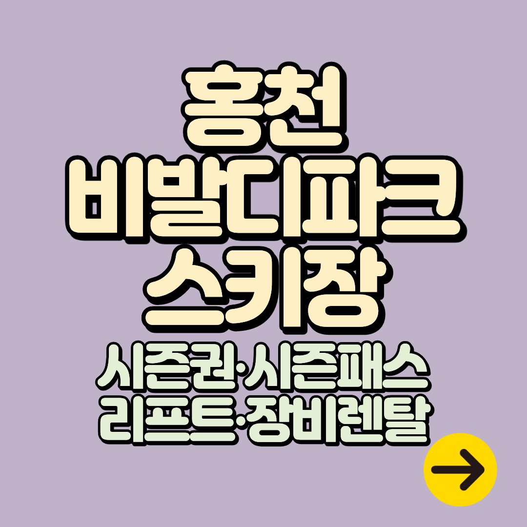 홍천 비발디파크 스키장 시즌권 시즌패스 할인 가격정보ㅣ리프트권 락커신청 장비 렌탈