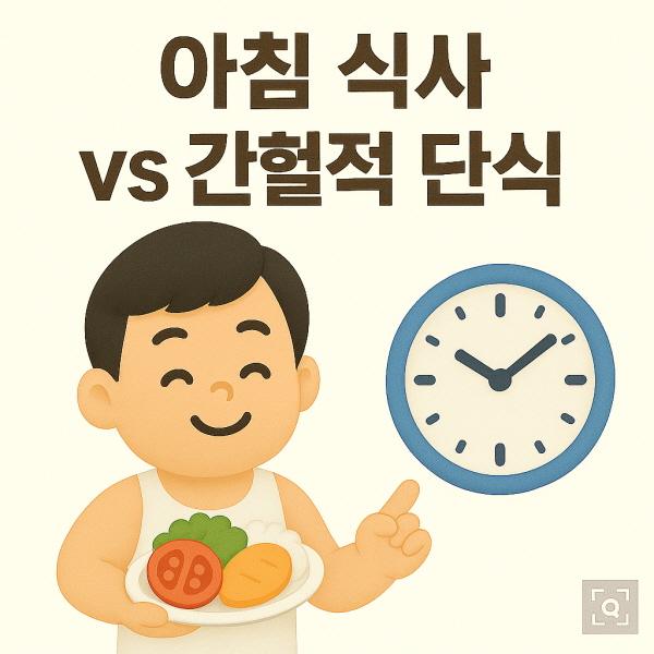 아침 식사 vs 간헐적 단식/gpt