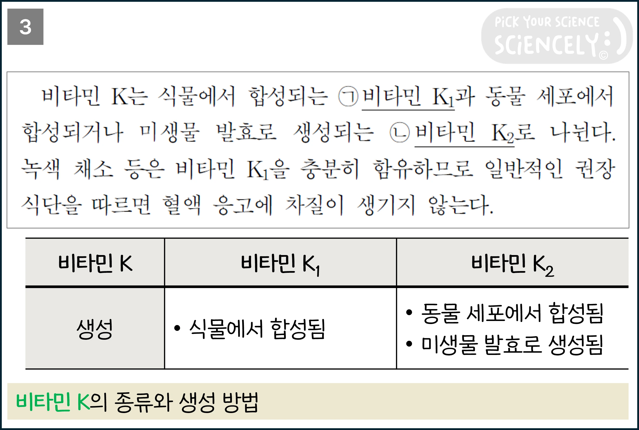 국어 독서 과학기술, 국어 비문학 과학기술, 23학년도 고3 6평 Q10-13, 혈병과 비타민K, 3문단