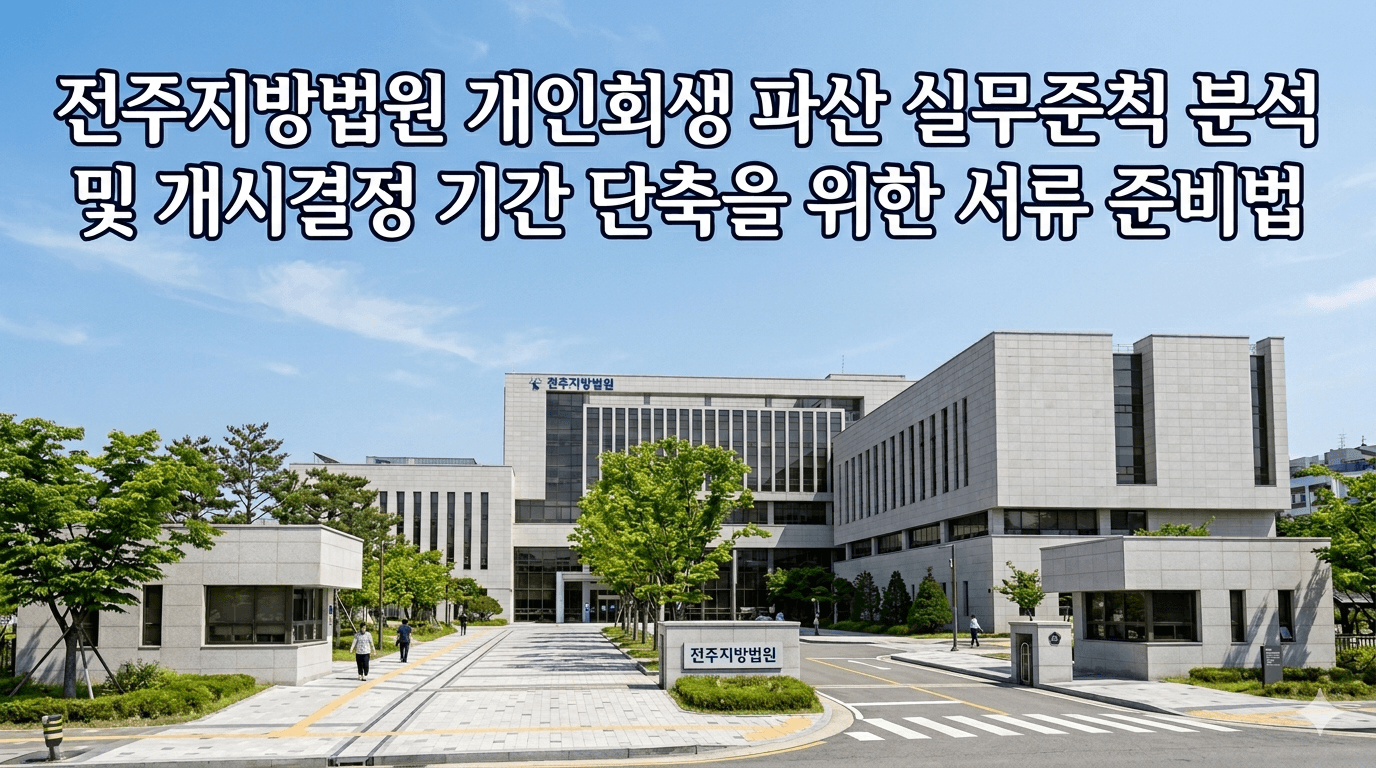 전주지방법원 개인파산 정보 이미지