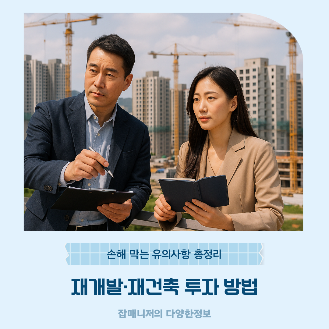 재개발·재건축 투자 방법 ❘ 손해 막는 유의사항 총정리