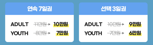 내일로 할인 요금