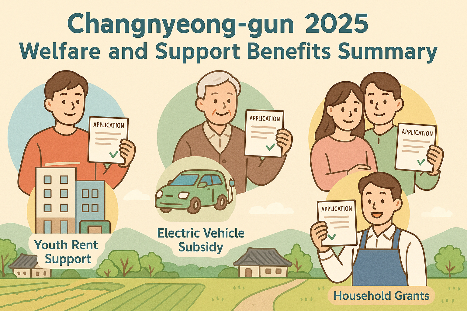 2025년 7월, 경상남도 창녕군 주요 지원금 안내