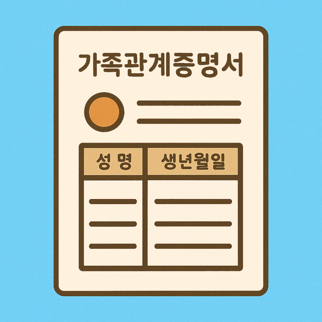 가족관계 증명서 발급