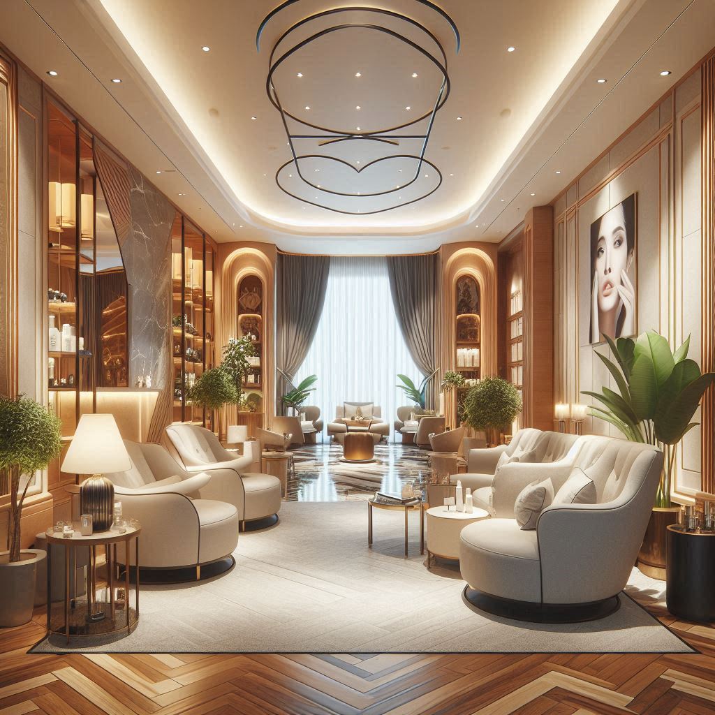 피부,체형관리 샵 배경