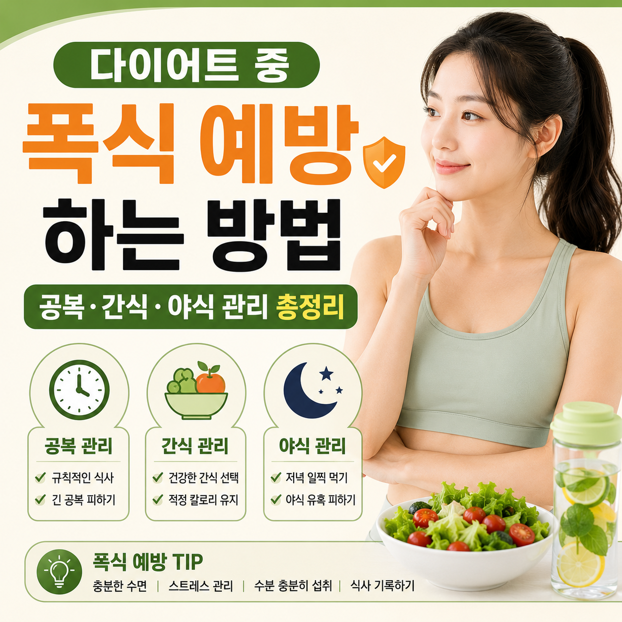다이어트 중 폭식 예방하는 방법