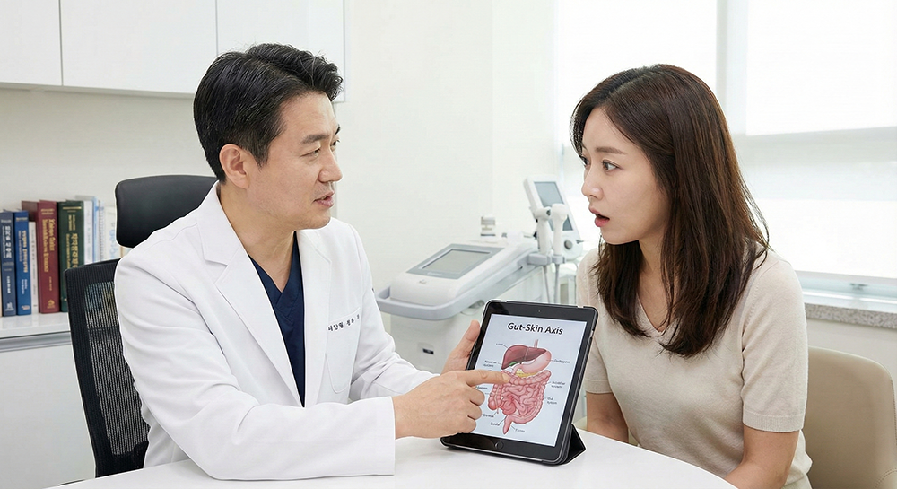 장-피부축 과학적 근거, 피부과 상담, 장내미생물 피부건강, 피부 염증 원인