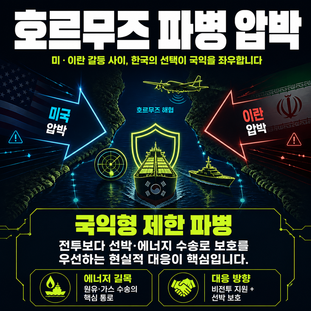 호르무즈 파병 압박