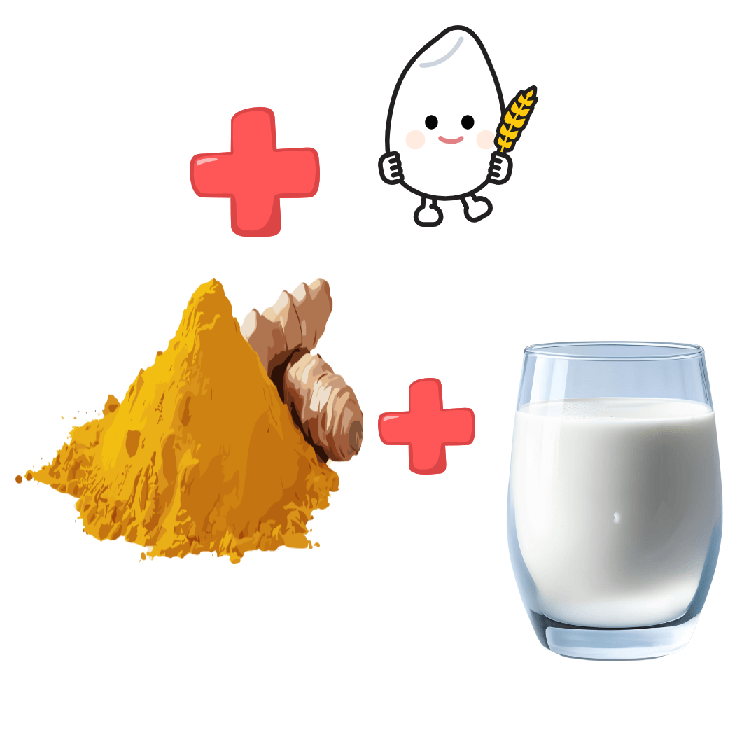 강황 먹는 법_ 우유에 섞어서 섭취