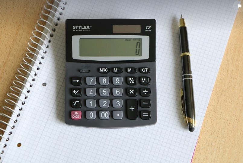 전자계산기 노트 펜사진