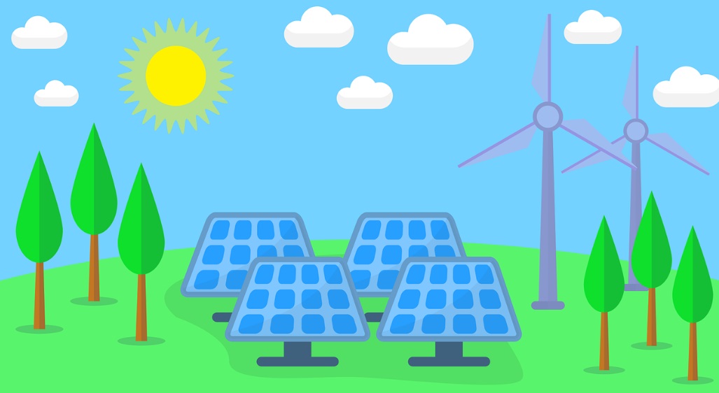 태양광발전기 풍력발전기 사진