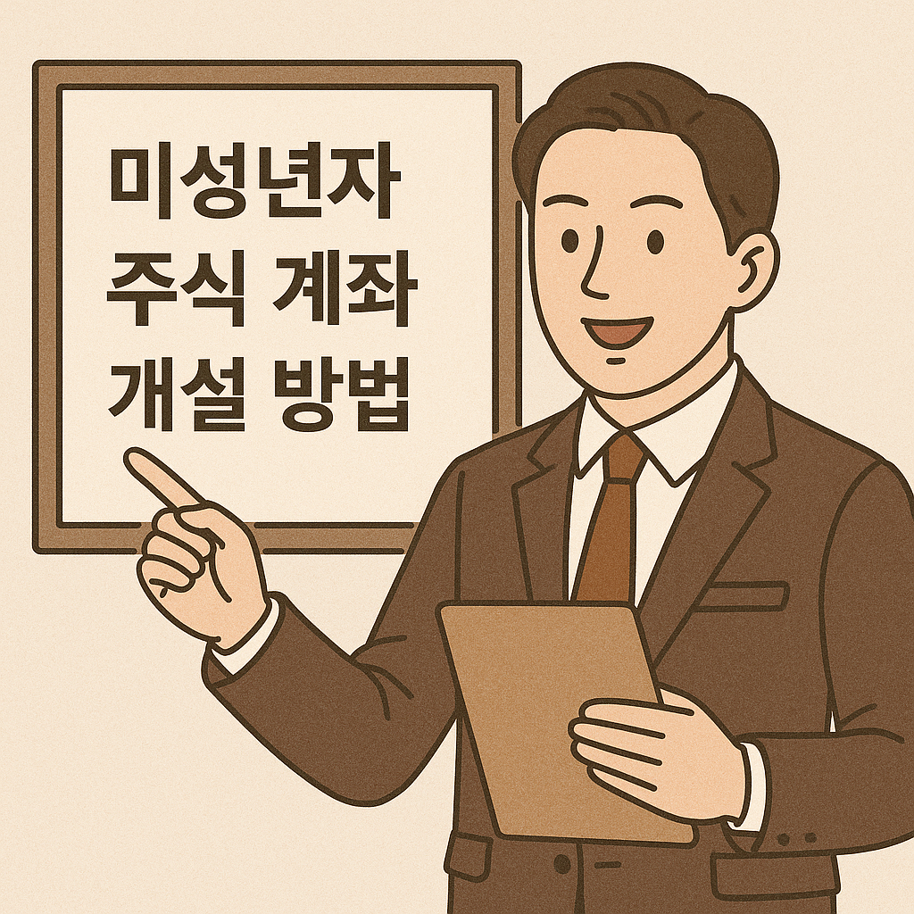 "미성년자 주식 계좌 개설 방법|부모 동의로 쉽게 만들기"
