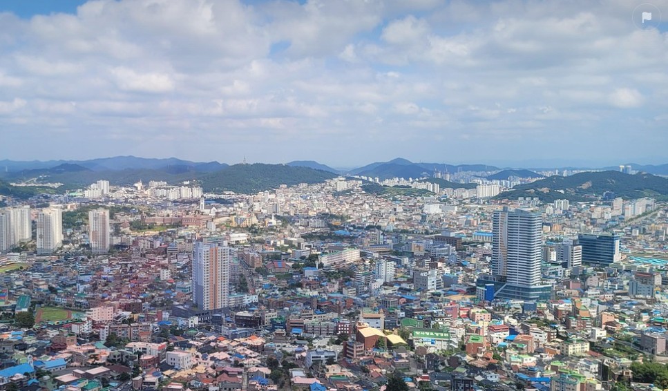 목포 유달산에서 내려다 보는 목포시내 전경 이미지