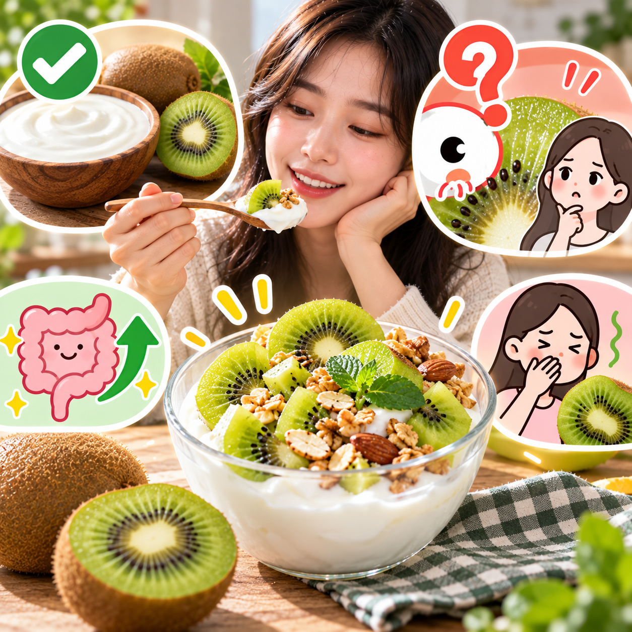 키위와 요거트 같이 먹어도 괜찮을까?