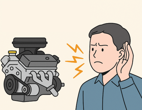 엔진 소음으로 고장 전조 증상 파악