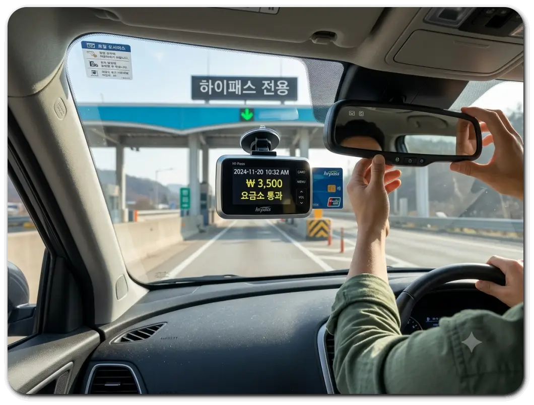 하이패스-전용-요금소-통과하는-차