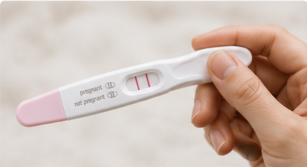 이식 후 7-10일경부터 hcg호르몬이 분비되기 시작한다. 이때부터 소변 희미한 양성이 나타날수있다.